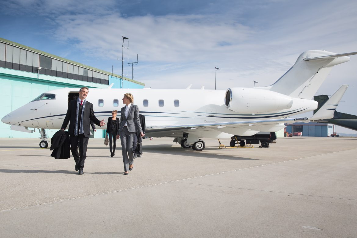 executive business team leaving corporate jet Business aviation is more than just the sleek private jets you might see at a regional airport; it's a vital catalyst for economic growth.